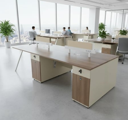 مكتب عمل رباعي بصميم عصرى وانيق