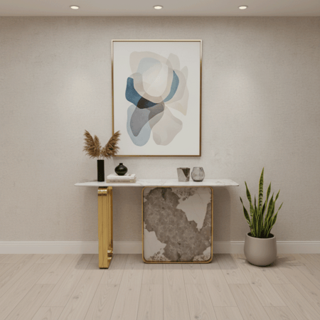 مدخل استيل سيراميك ذهبي