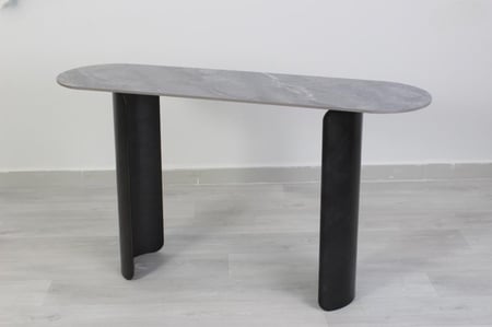 كنسول سيراميك لون رمادي