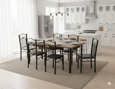 طاولة طعام 6 كرسي