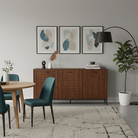 بوفيه خشبى فاخر بتصميم مميز