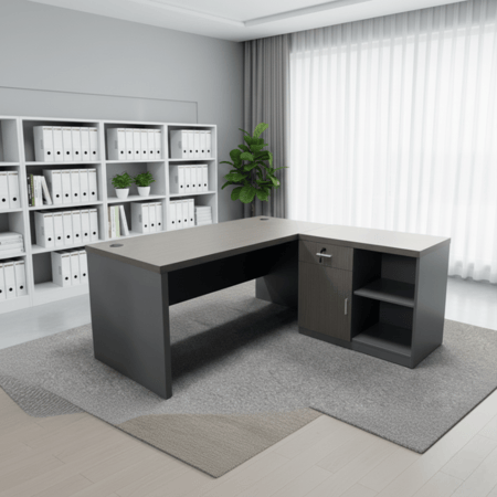 مكتب عمل عصري وأنيق مقاس 140 سم