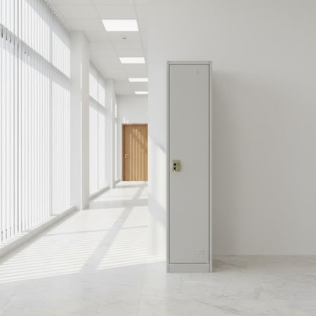 خزانة تخزين متينه وعمليه معدنية 1 خانة