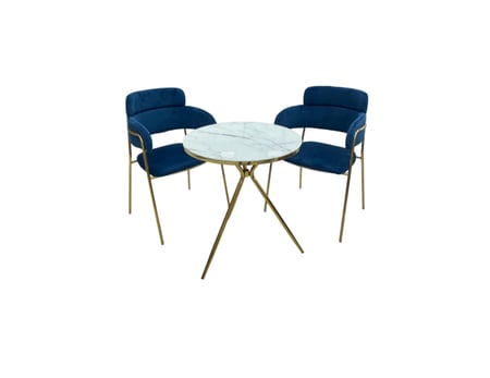 طقم طاولة وكرسيين بتصميم أنيق