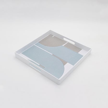 صينية تقديم مربع بتصميم أنيق مقاس 35 سم