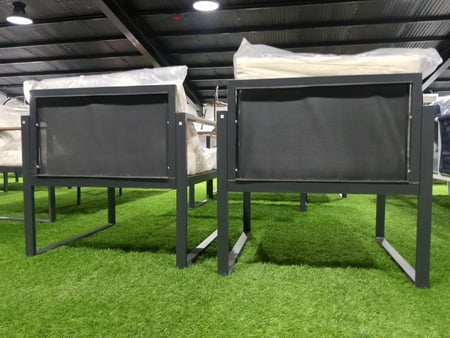 طقم كنب المنيوم 7أشخاص - انيق وعصري