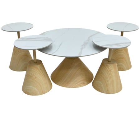 طقم طاولات خدمة سيراميك بتصميم عصري