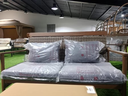 طقم كنب المنيوم 7شخص مودرن