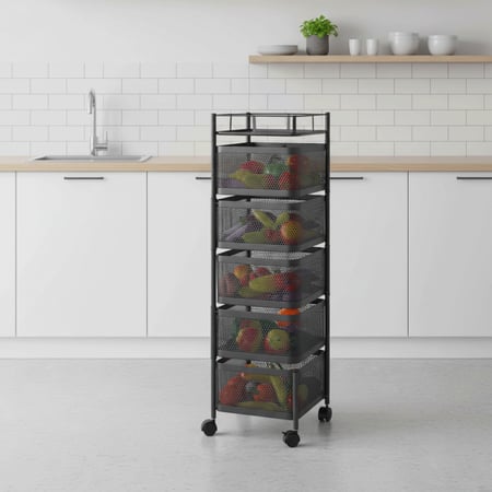 عربه تخزين للمطبخ متعدده الطبقات انيقه وعصريه