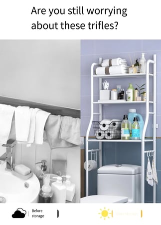 رفوف تنظيم حمام