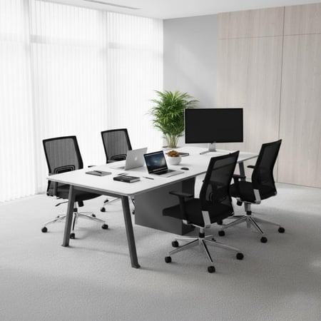 طاولة اجتماعات احترافية – تصميم يجمع بين الأناقة والعملية مقاس 3 متر