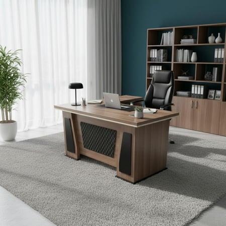 مكتب عمل 140سم بتصميم مميز