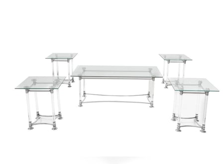 طقم خدمه استيل اكرليك 4+1