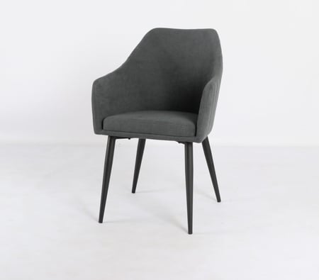 كرسي مفرد رمادي داكن - تصميم عصري ومريح