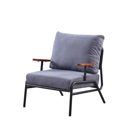 كرسي مفرد رمادي