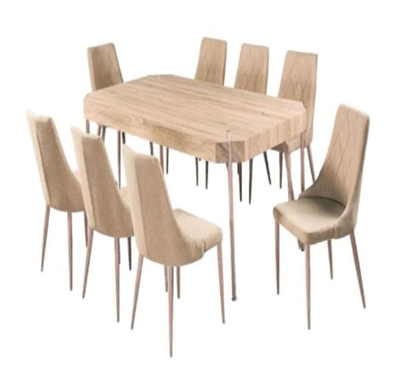 طاولة طعام خشب 8 كرسي