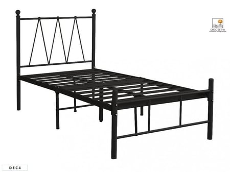 سرير حديد أسود مقاس 90*190