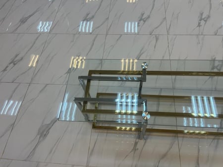 طاولة بلازما زجاج واستيل 180 سم