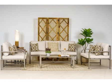 طقم جلسة خارجية أنيقة لـ 7 أشخاص