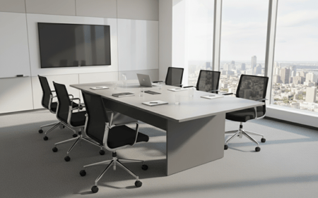طاولة اجتماعات إدارية بتصميم عصرير