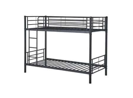 سرير دورين عصري بتصميم هندسي أنيق وسلم آمن