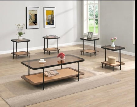 طقم طاولات شاي عصري 5 قطع