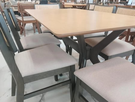 طاولة طعام 6كرسي بتصميم عصري فاخر