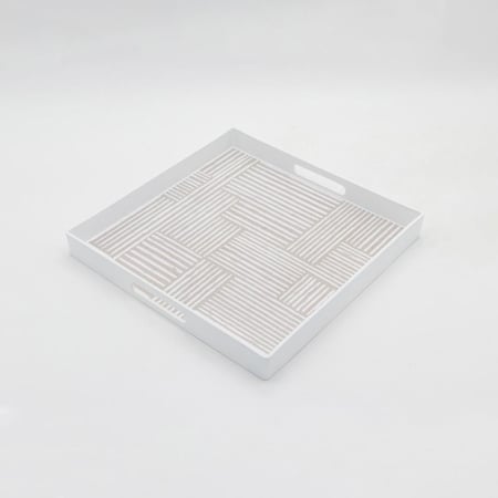 صينية تقديم مربع بتصميم أنيق مقاس 35 سم