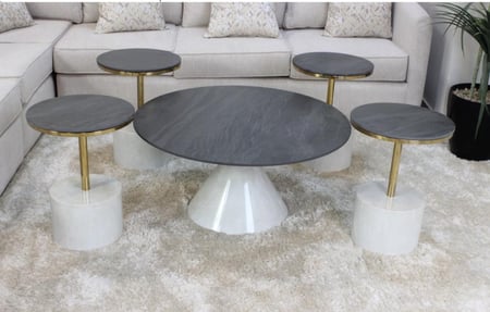 طقم طاولات عصري بلمسة فاخرة