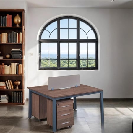 مكتب عمل ثنائي أنيق ومريح بتصميم مميز