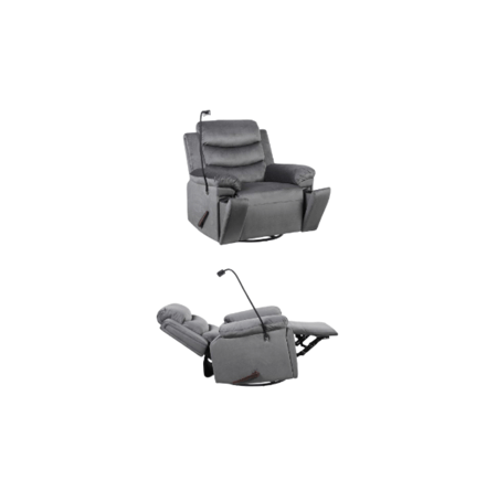 كرسي هزاز دوار بحامل جوال مدمج بتصميم فاخر