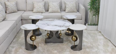 طقم طاولات بجودة عالية ولمسة كلاسيكية