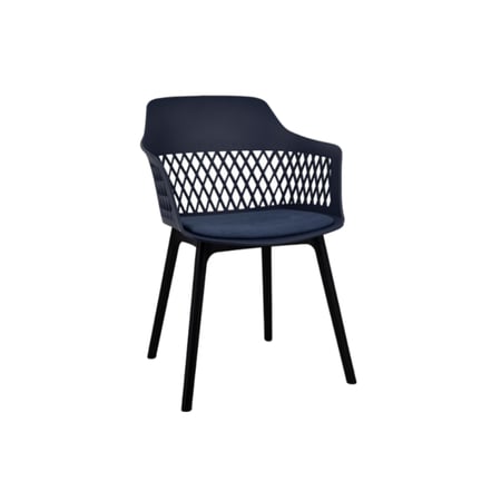 كرسي مفرد فايبر ازرق