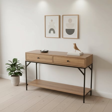 طاولة مدخل خشب