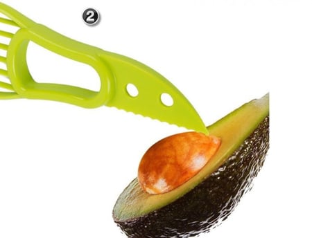 قطاعة فاكهة الافوكادو من البلاستيك