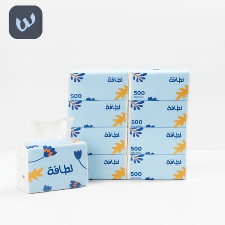 كرتون مناديل لطافة - 500 ورقة بالجملة