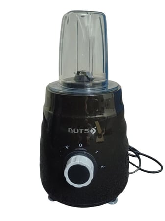 خلاط كهربائي دوتس 1.5 لتر 500 واط دورق شفاف ومطحنة BLD-6003 - أسود