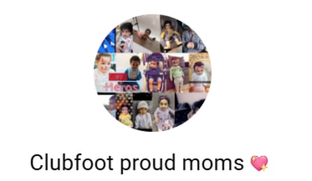 شحن مخفض خاص لجروب Clubfoot proud moms