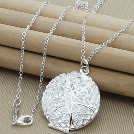 قلادة مطلي فضة عيار 925