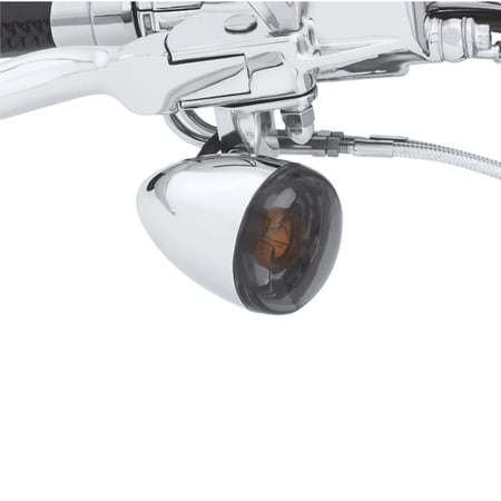 غطاء اشارات جانبية لدراجات هارلي  احمر/سموك