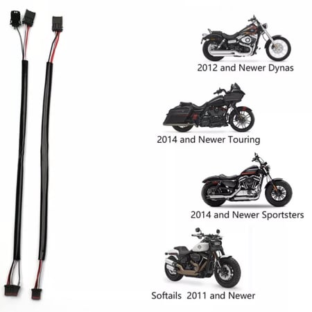 14" 16" انش توصيلة هاندل بار اضافية لدراجات تورينق سوفتيل داينا