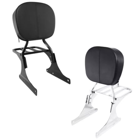 باك رست مع سلة امتعة لدراجات هارلي سوفتيل كروم / اسود 1984-2017