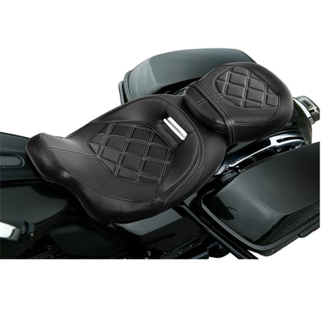 لو بروفايل سيت جلد سائق مع راكب  لدراجات هارلي تورينق