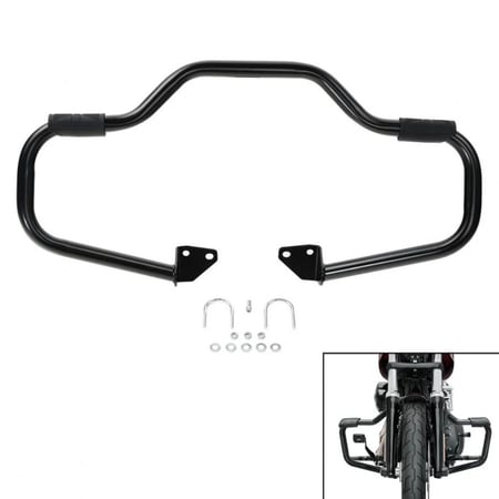 انجن قارد موستاش اسود/كروم لدراجات هارلي داينا  Harley Dyna 06-17