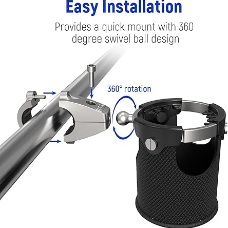 حامل أكواب مع قاعدة هاندل بار 1-1.25 انش