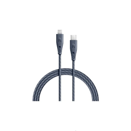 كيبل نايلون راف باور من تايب سي إلى لايتنينق 2 متر - متوفر بسبعة ألوان