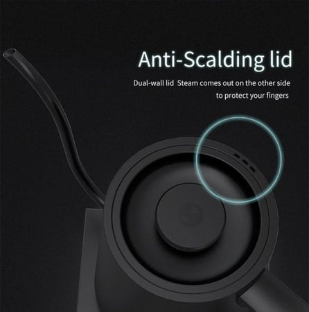 ابريق الترشيح الكهربائي (غلاية) من تايمور 600مل أسود