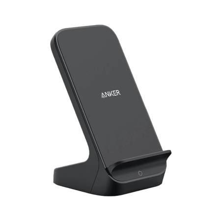 شاحن لاسلكي انكر باورويف مع حامل شحن سريع - اسود