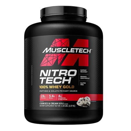 مسل تك نيترو تك 100% واي جولد بروتين - Muscletech Nitro-Tech 100% Whey Gold Protein