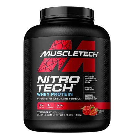 مسل تك نيترو تك واي بروتين - MuscleTech Nitro-Tech Whey Protein